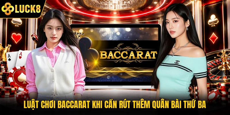 Luật chơi Baccarat khi cần rút thêm quân bài thứ ba